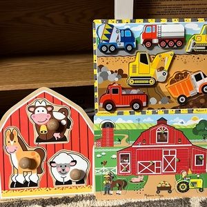 3 Melissa and Doug puzzles